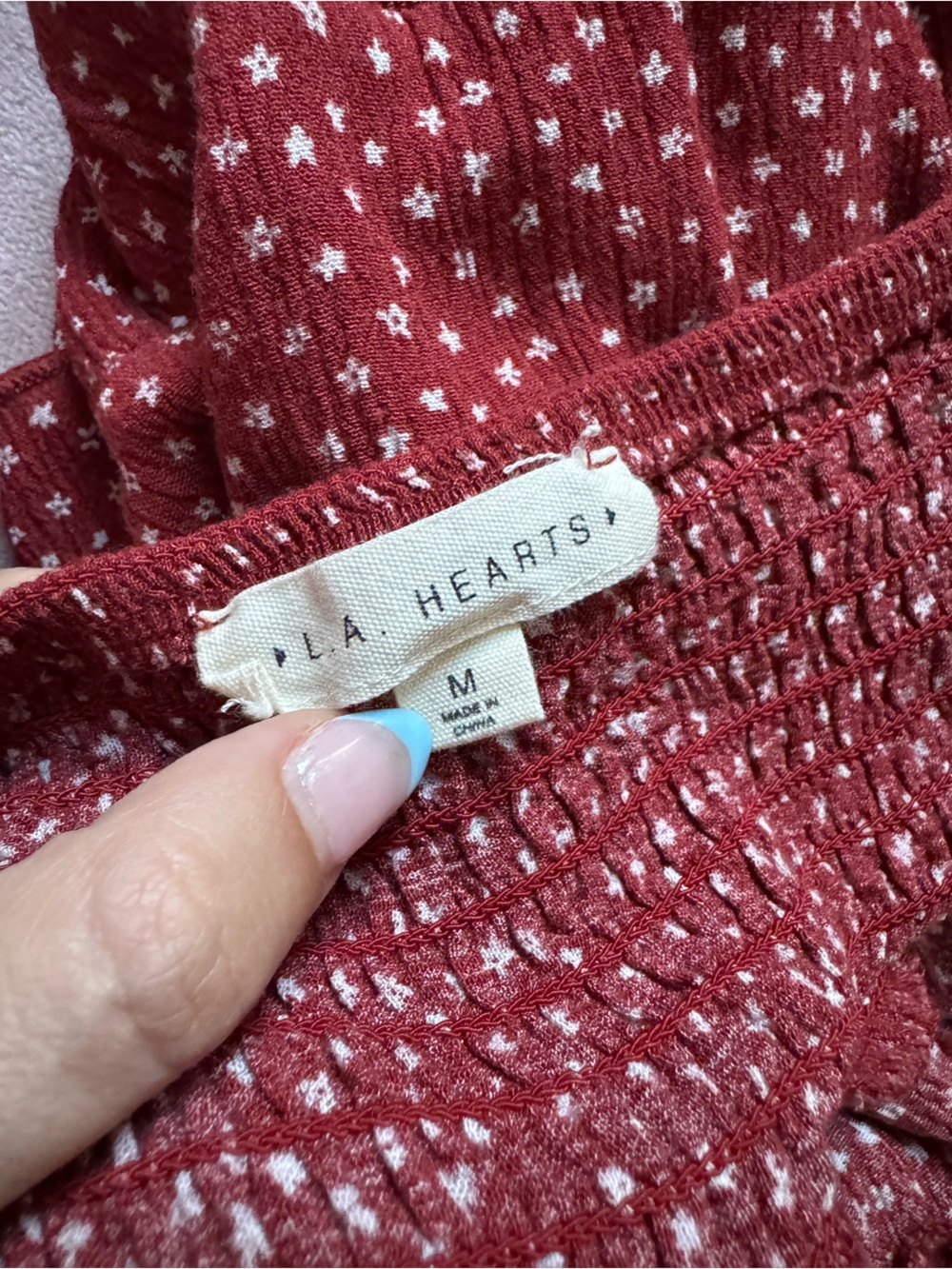 LA HEARTS Polka Dot Ruffle Skirt M - Picture 8 of 11